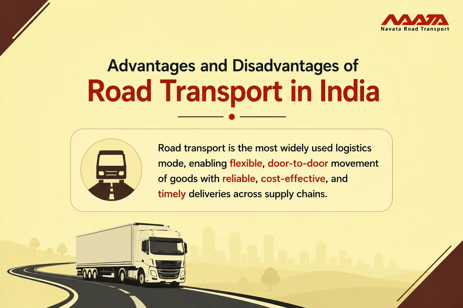 advantages and disadvantages of road transport