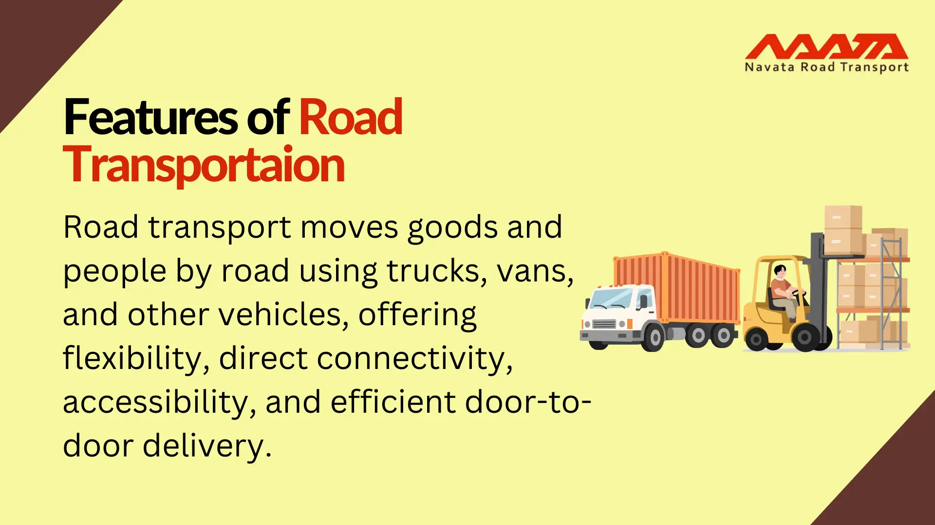 Features of Road Transportation
