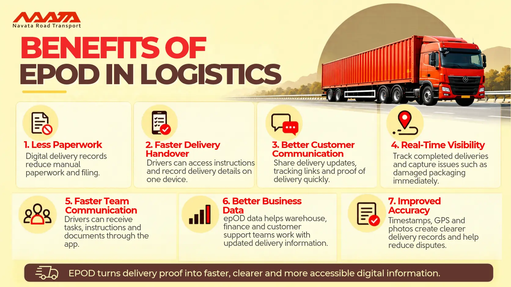 Benefits of EPOD in logistics