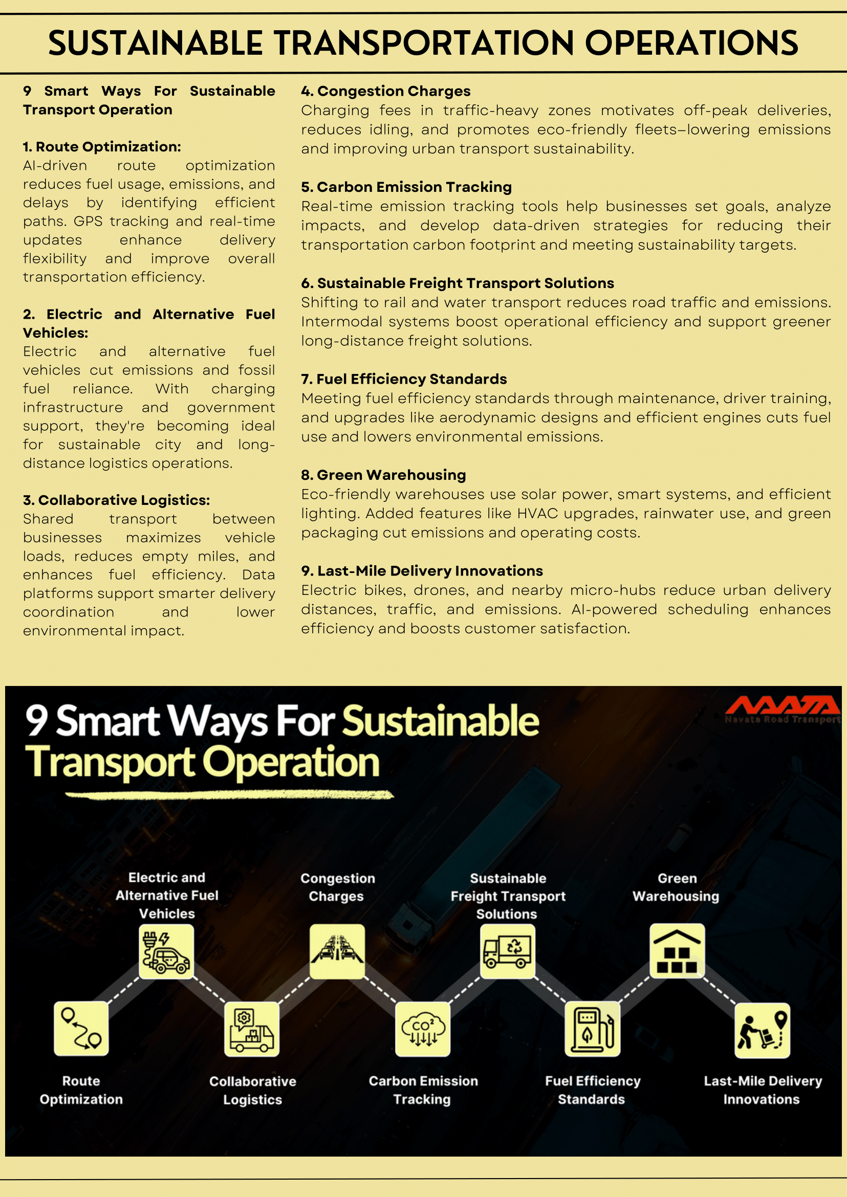 sustainable transportation operations
