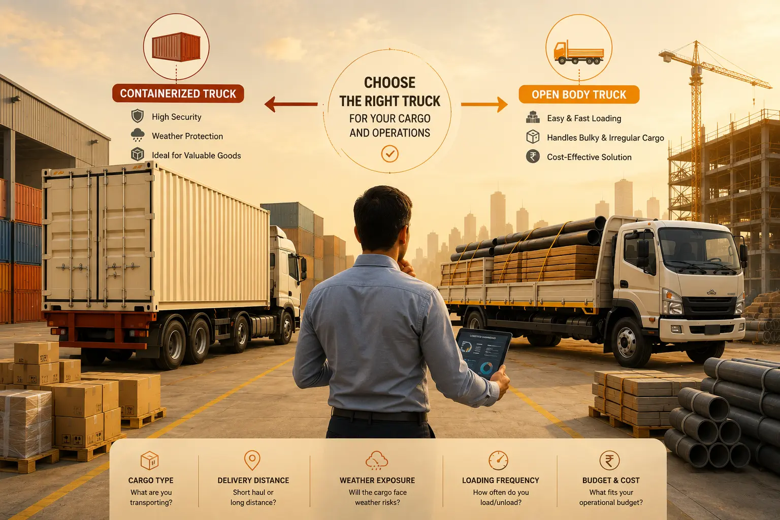 Containerized vs Open Body Trucks
