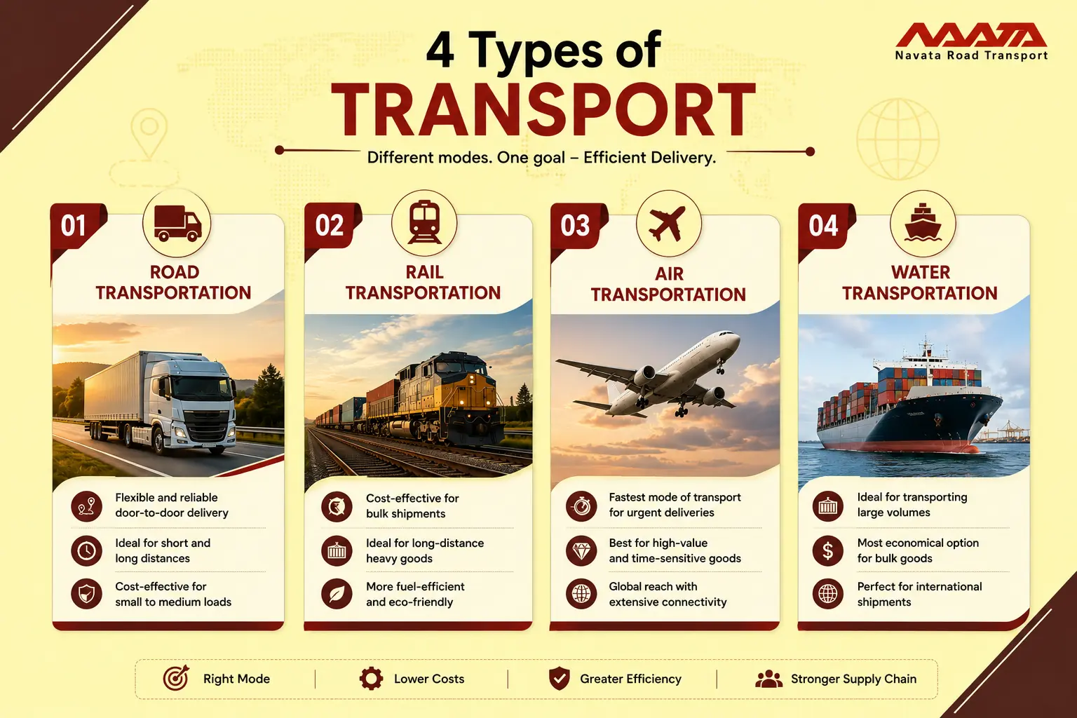 4 Types of Transportation in Logistics