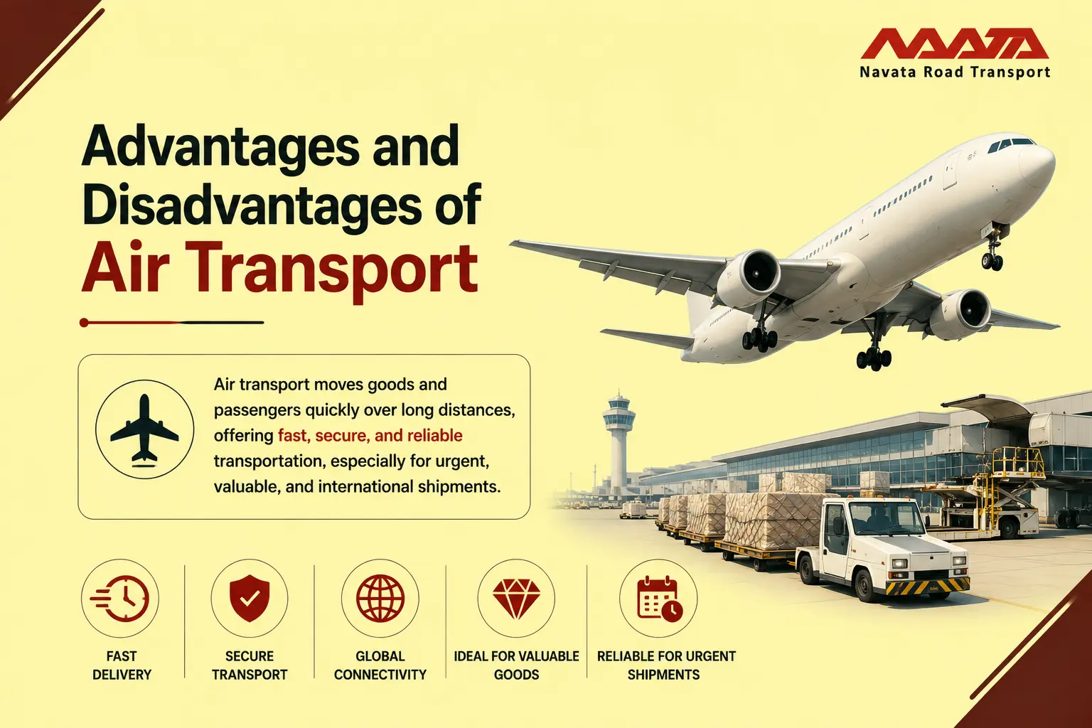 Advantages and Disadvantages of Air Transport